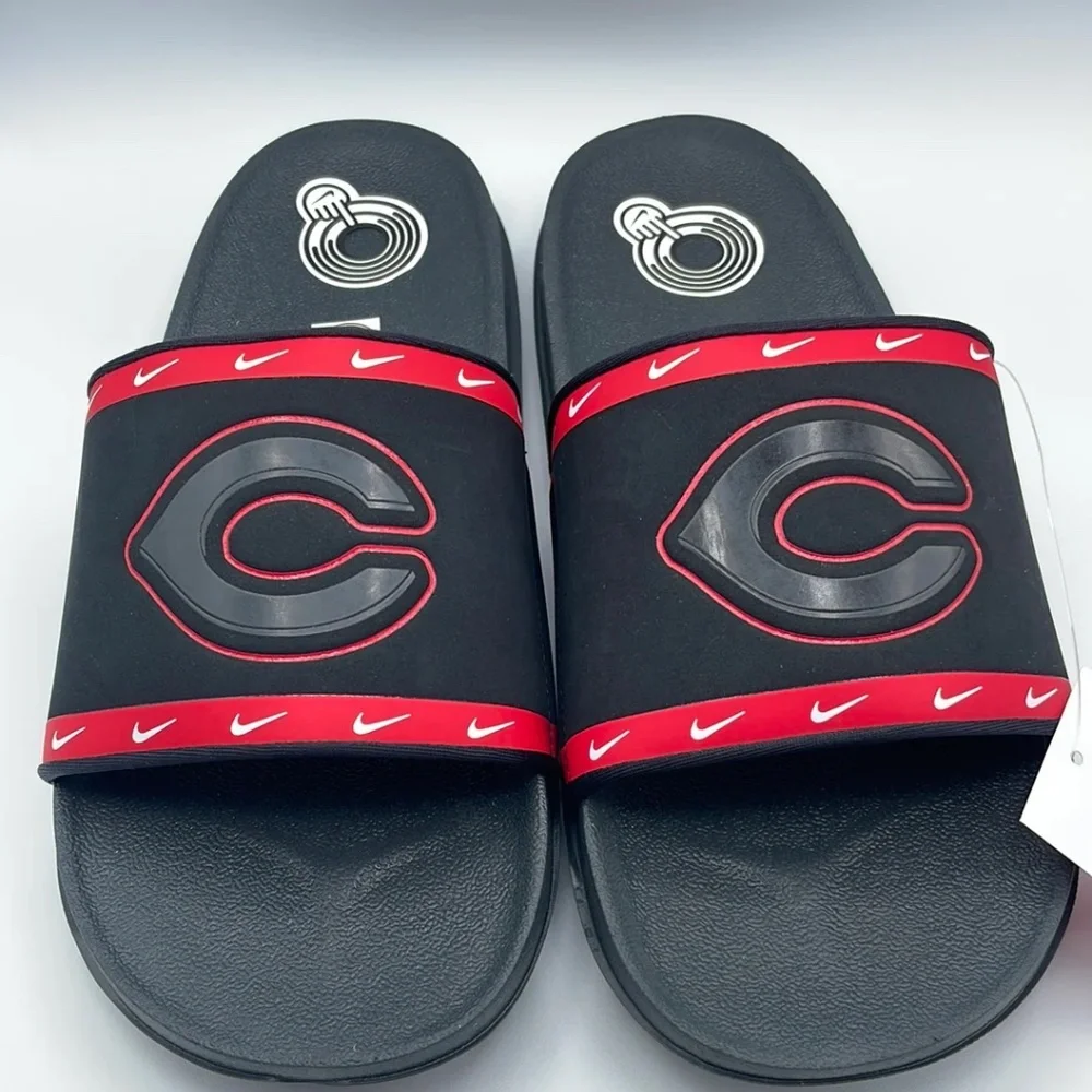 NEW MLB Cincinnati Reds Nike Team Off-Court Slide Sandals Womens 9 / Mens 8